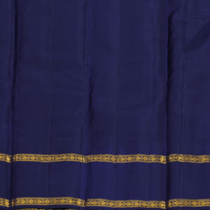 Hayagrivas Handloom Baby Pink Kanjivaram Silk Saree with Midnight Blue Border KBE765G2-1
