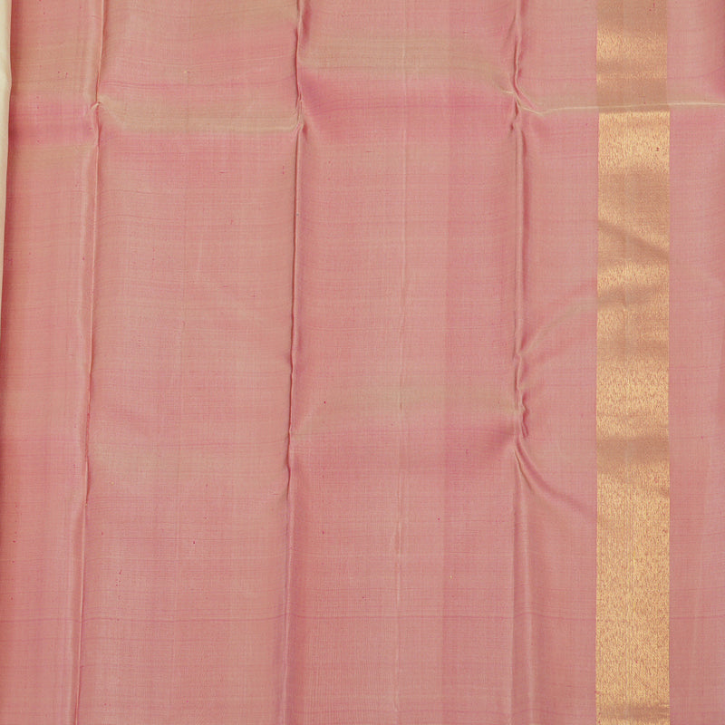 Hayagrivas Handloom Sandal Kanjivaram Silk Saree with Temple Border KBE766G3-1