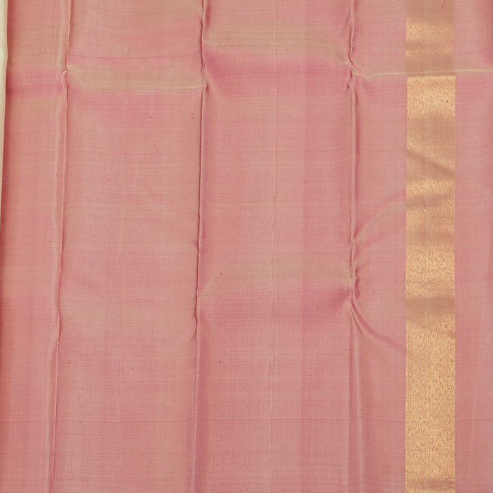 Hayagrivas Handloom Sandal Kanjivaram Silk Saree with Temple Border KBE766G3-1