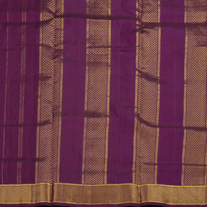 Hayagrivas Handloom Purple Ten Yards Silk Madisar KBE770H5-1