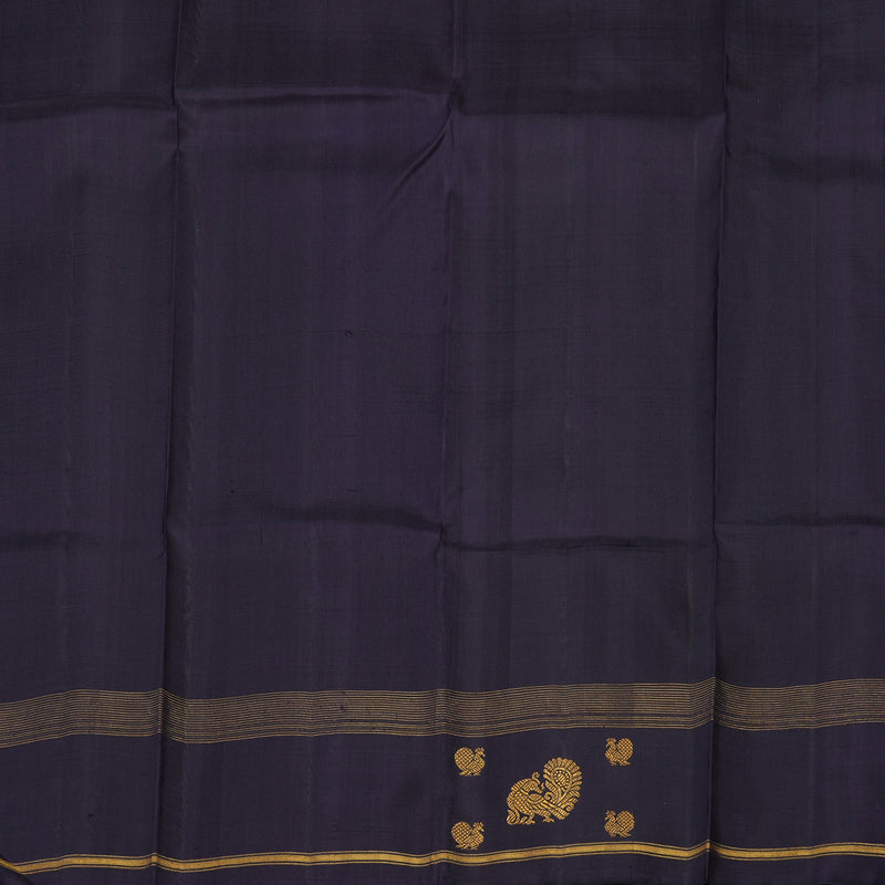 Hayagrivas Handloom Maroon & Green stripes Kanjivaram Silk Saree KBE777H7-1