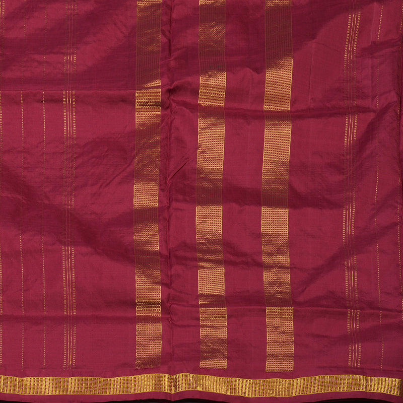 Hayagrivas Handloom Maroon Ten Yards Silk Madisar KBE779H3-1