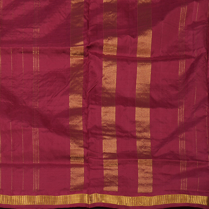 Hayagrivas Handloom Maroon Ten Yards Silk Madisar KBE779H3-1