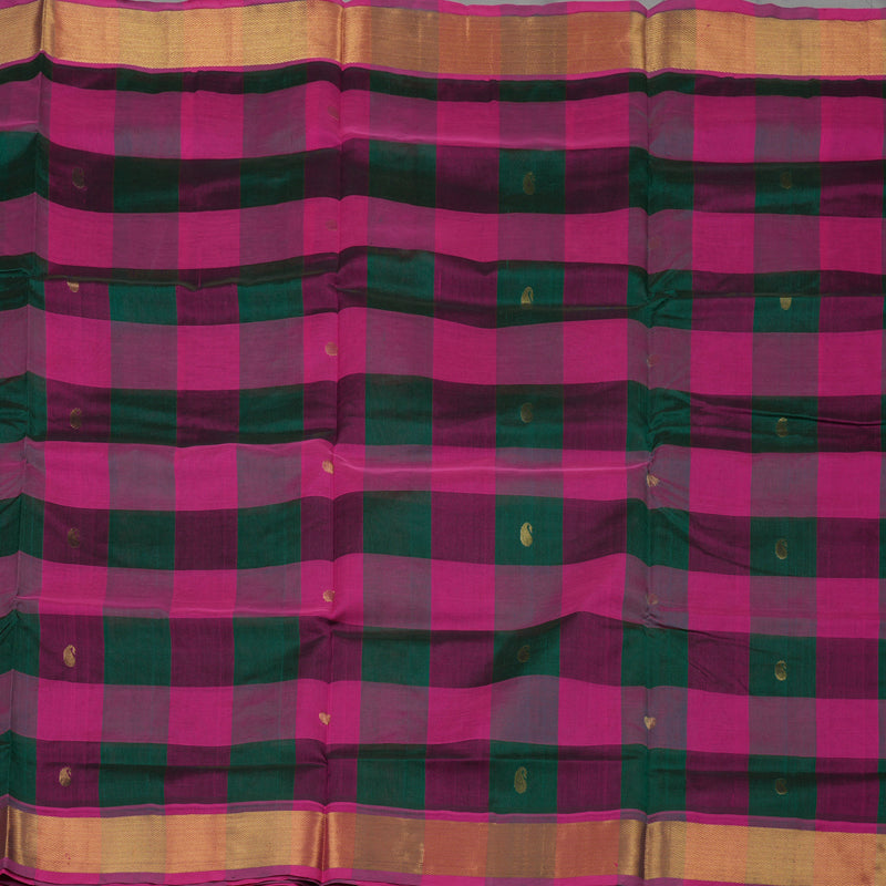 Hayagrivas Handloom Multicolour Pure Silk Cotton Saree with Pink Border KBE782H5-28