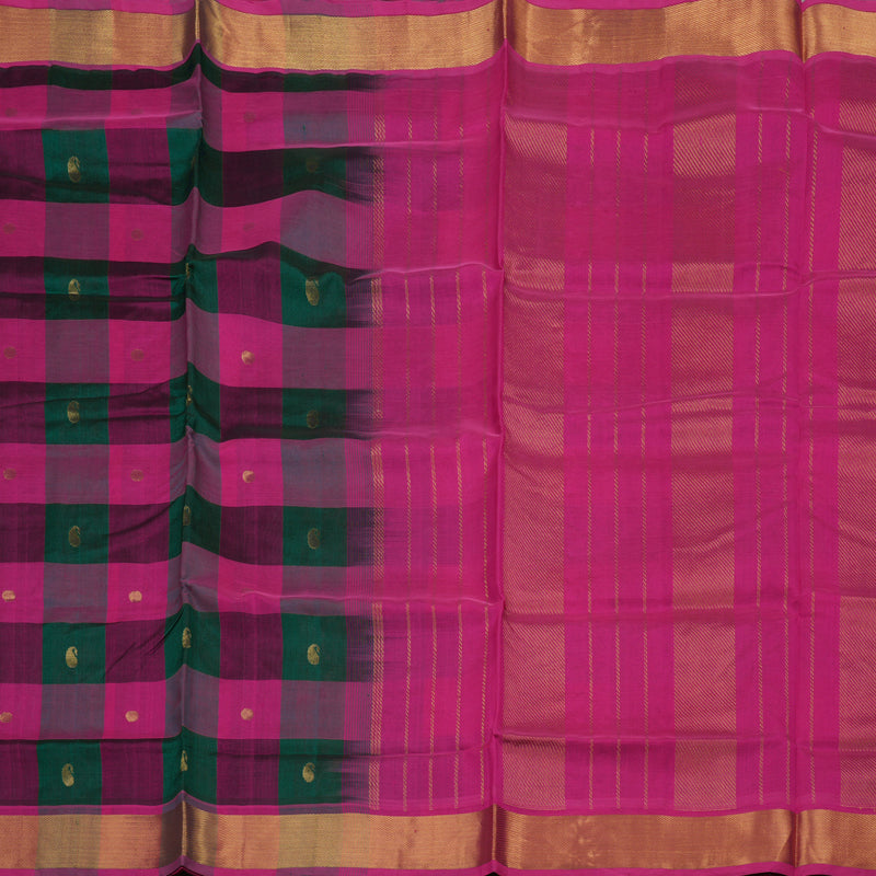 Hayagrivas Handloom Multicolour Pure Silk Cotton Saree with Pink Border KBE782H5-28