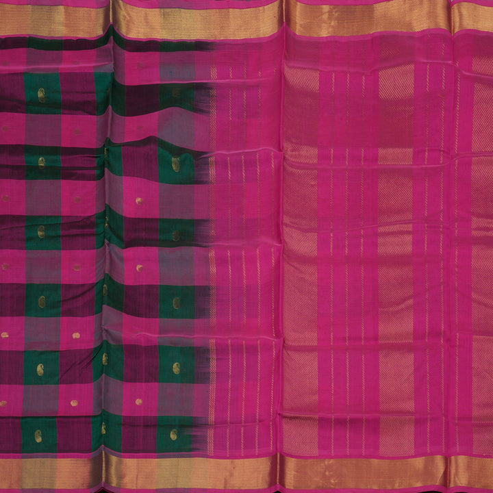 Hayagrivas Handloom Multicolour Pure Silk Cotton Saree with Pink Border KBE782H5-28