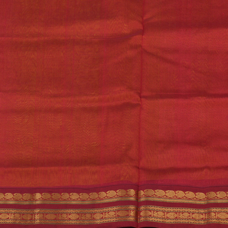 Hayagrivas Lemon Yellow Pure Silk Cotton Saree with Maroon border KBE783H1-34