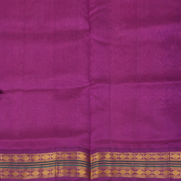 Hayagrivas Pure Silk Cotton Saree in Baby Pink with Purple border KBE783H2-18