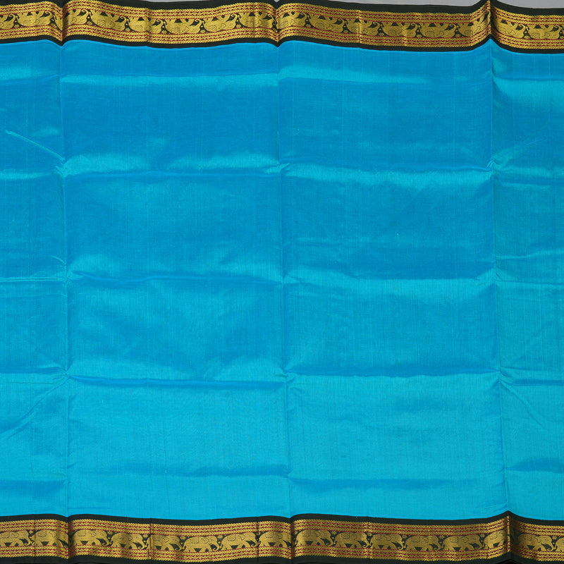 Hayagrivas Sky Blue Pure Silk Cotton Saree KBE783H3-15