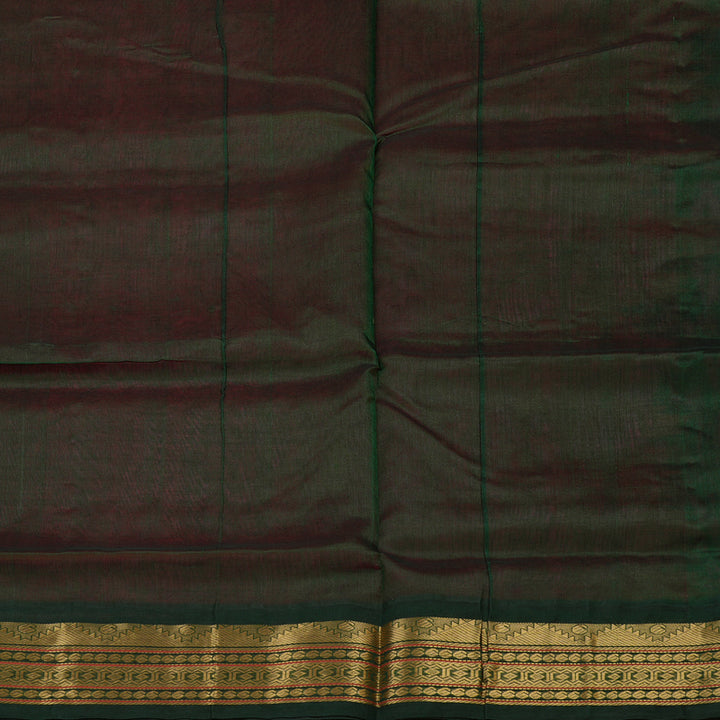 Hayagrivas Magenta Pink Pure Silk Cotton Saree with Karum Pachai Border KBE783H3-3