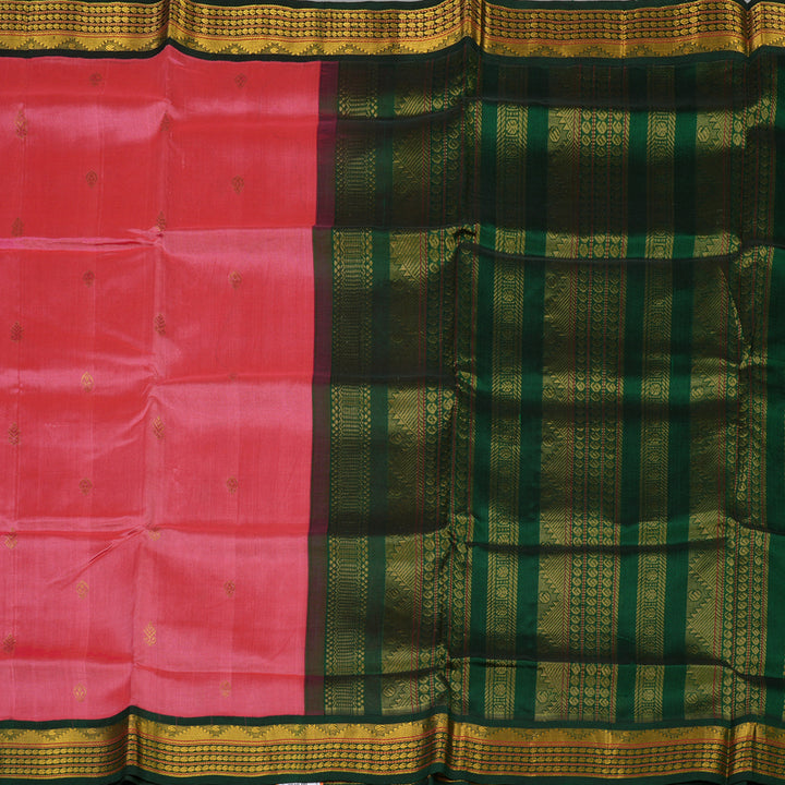 Hayagrivas Pink Pure Silk Cotton Saree KBE783H4-2