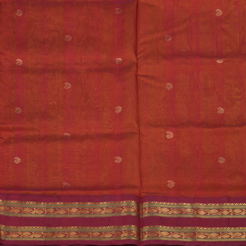 Hayagrivas Lemon Yellow Pure Silk Cotton Saree KBE784H10-2