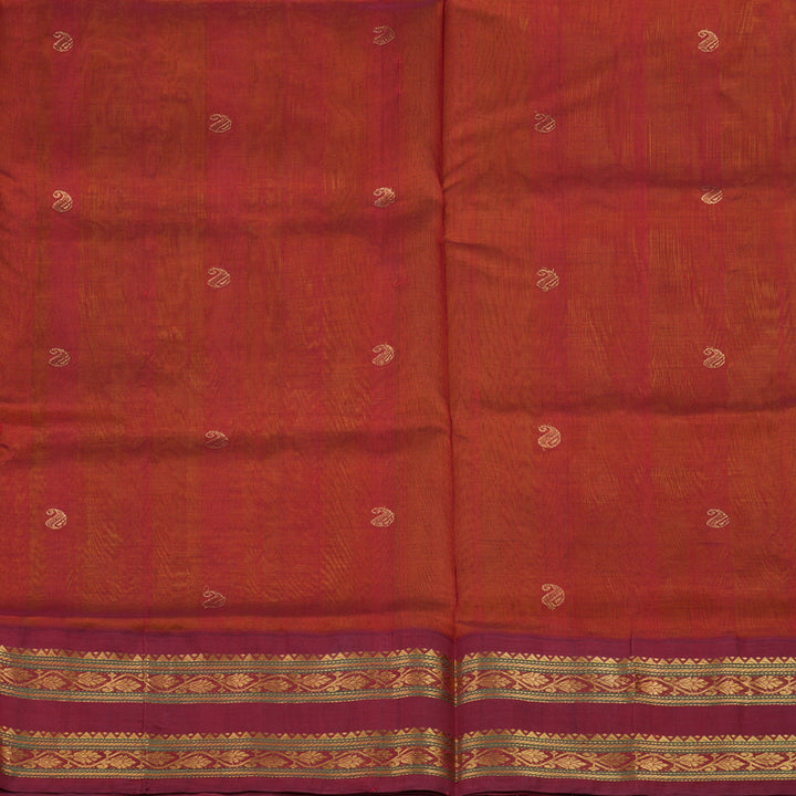 Hayagrivas Lemon Yellow Pure Silk Cotton Saree KBE784H10-2