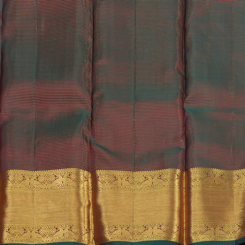 Hayagrivas Handloom Honey Mustard Kanjivaram Silk Saree with Deep Manthalir Edging KBE786H16-2