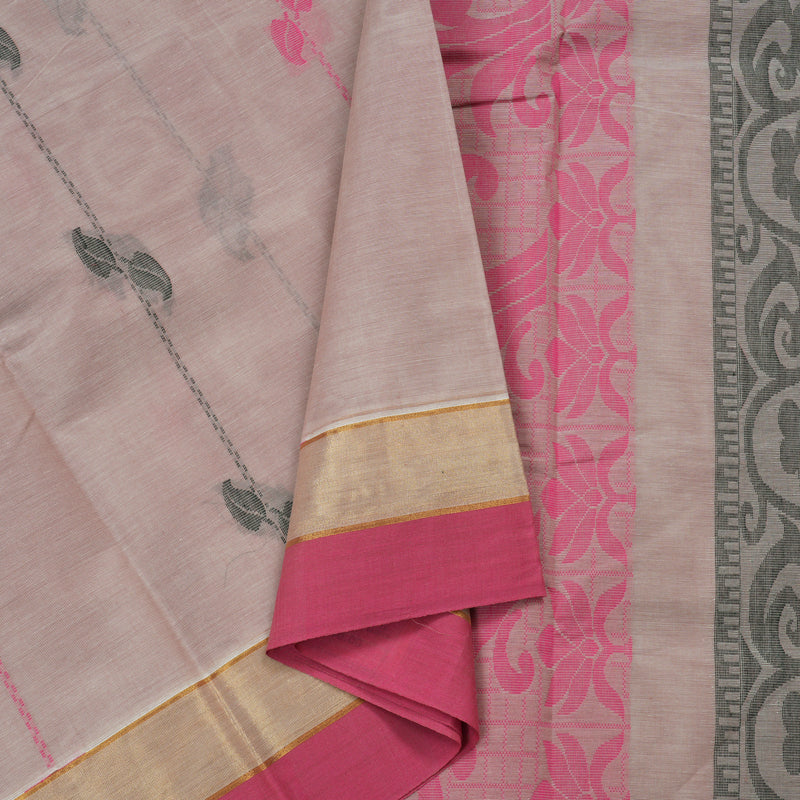 Hayagrivas Handloom Pure Cotton Saree in Ethereal Onion Pink KBE78D12-12