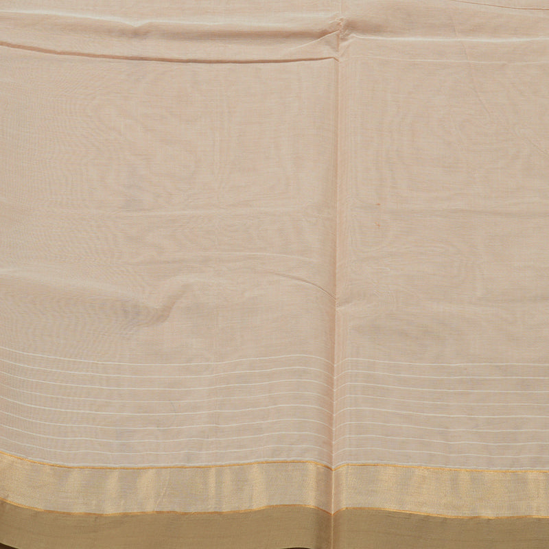 Hayagrivas Handloom Pure Cotton Saree in Classic Sandal KBE78D12-32