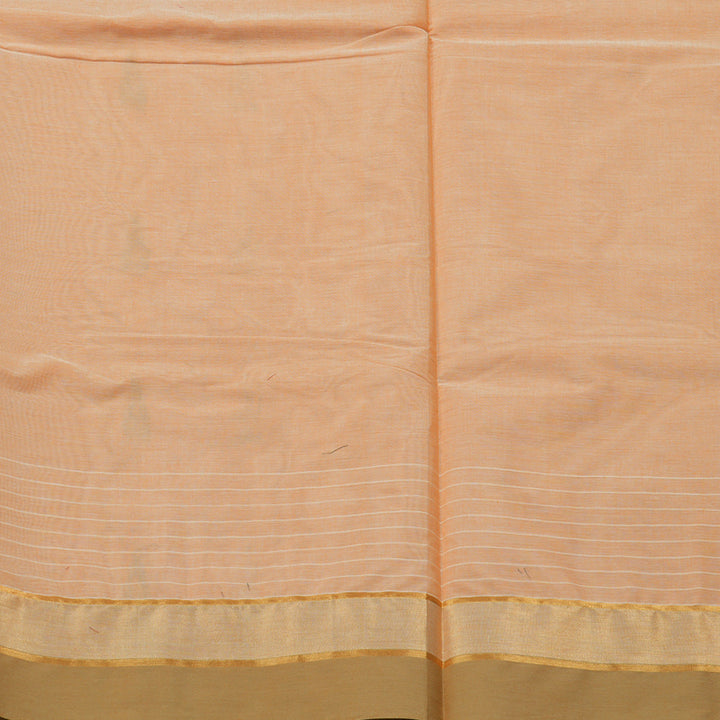 Hayagrivas Handloom Pure Cotton Saree in Chic Peach Brown KBE78D12-33