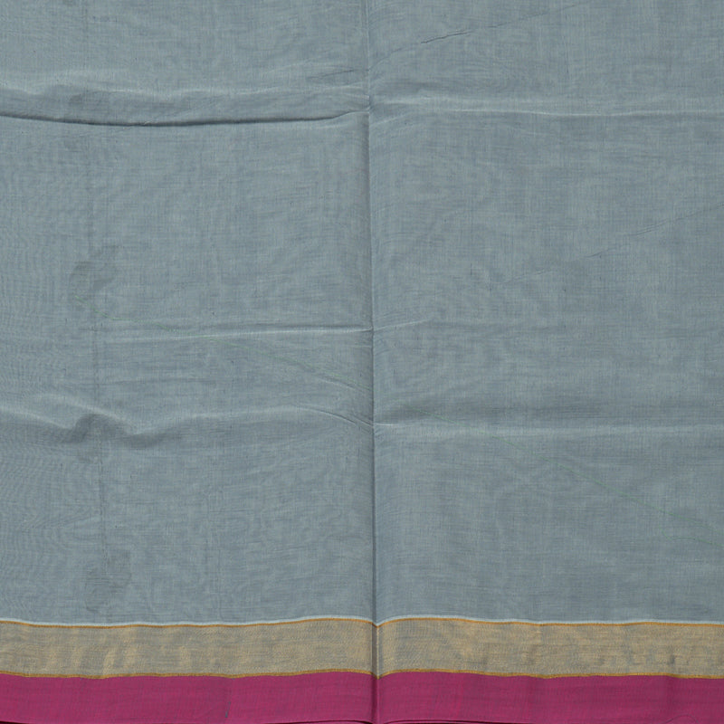 Hayagrivas Handloom Pure Cotton Saree in Light-hearted Grey KBE78D12-8