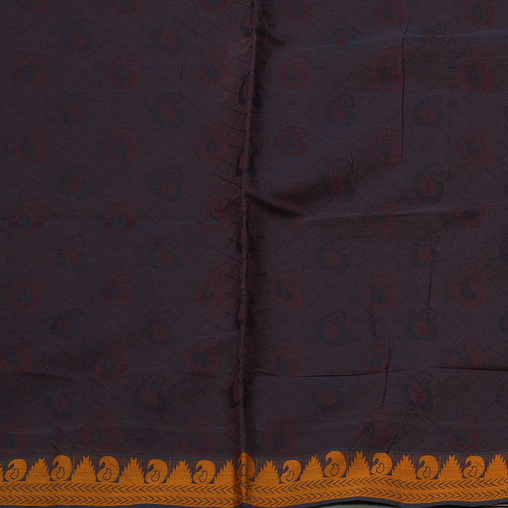 Hayagrivas Handloom Pure Cotton Saree in Stunning Purple KBE78D13-16