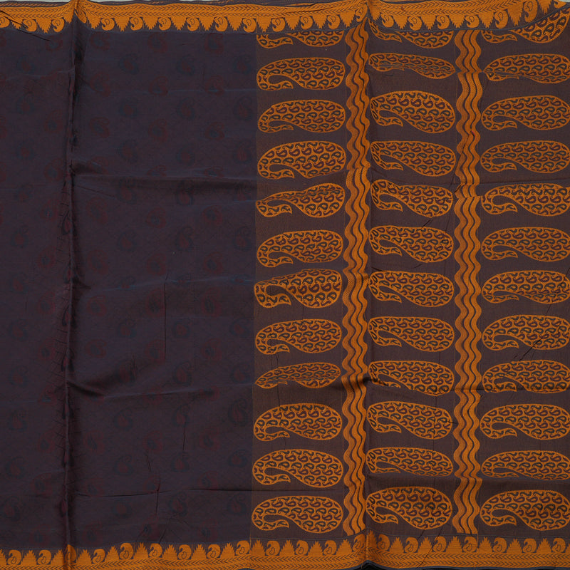 Hayagrivas Handloom Pure Cotton Saree in Stunning Purple KBE78D13-16