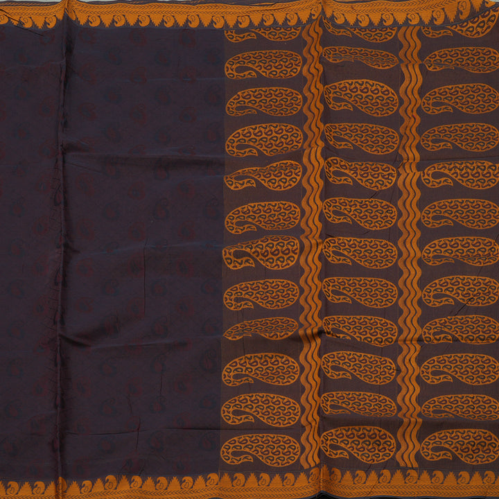 Hayagrivas Handloom Pure Cotton Saree in Stunning Purple KBE78D13-16