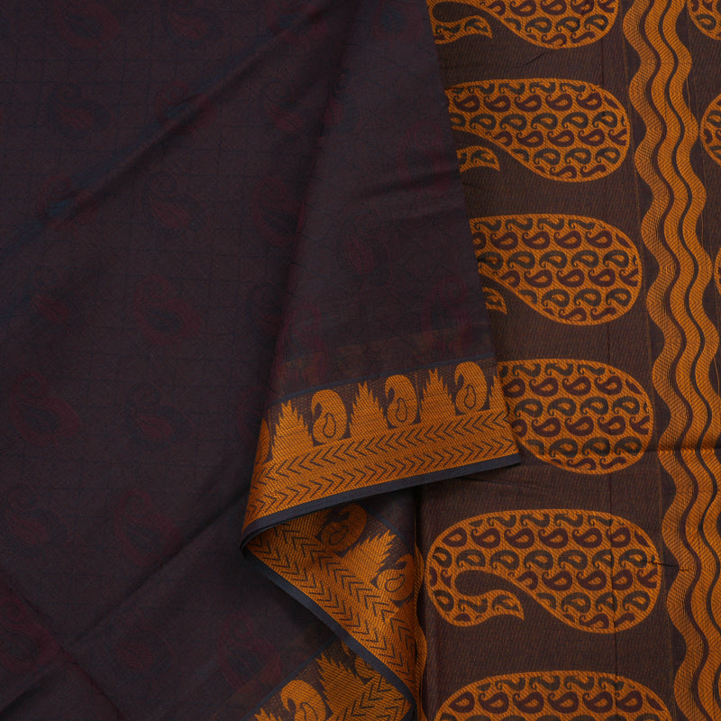 Hayagrivas Handloom Pure Cotton Saree in Stunning Purple KBE78D13-16