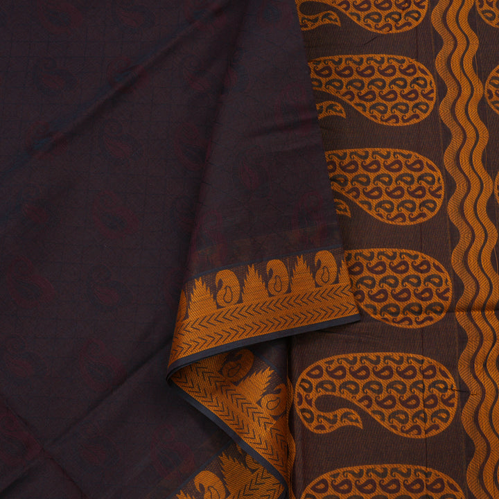 Hayagrivas Handloom Pure Cotton Saree in Stunning Purple KBE78D13-16
