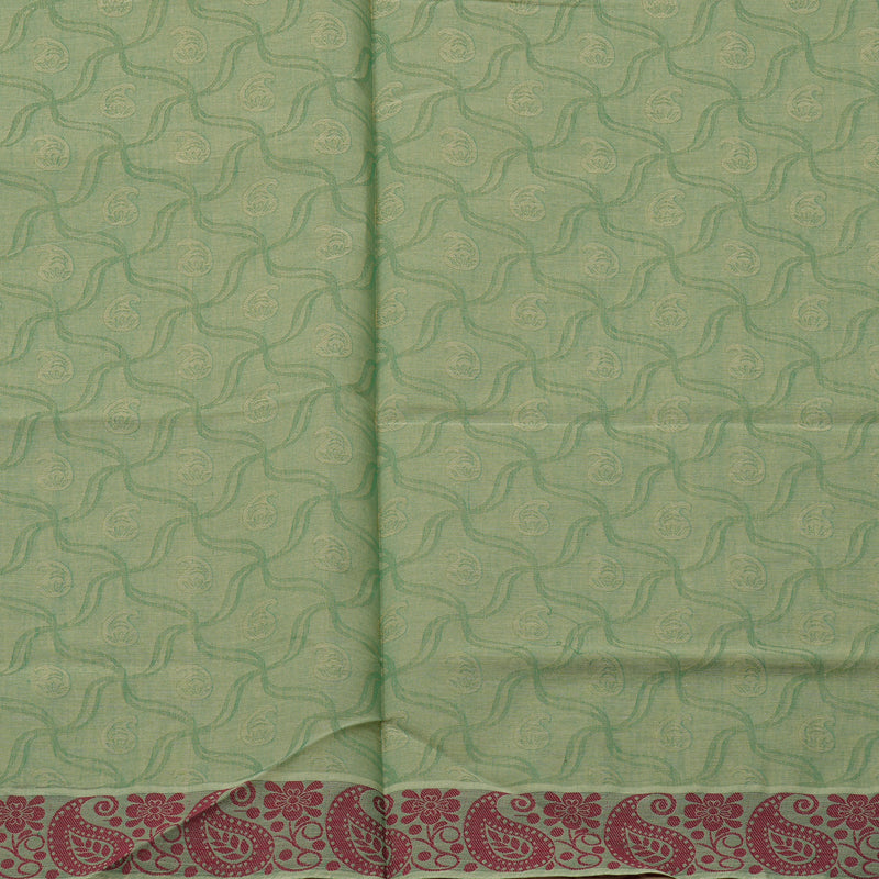 Hayagrivas Handloom Pure Cotton Saree in Light-toned Sandal KBE78D13-20