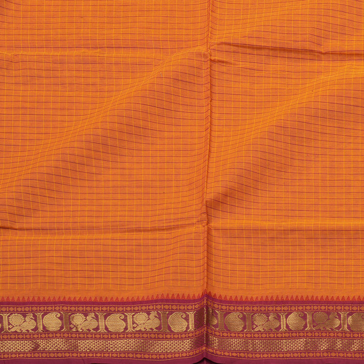 Hayagrivas Handloom Pure Cotton Saree in Bright Honey Yellow KBE78D2-20