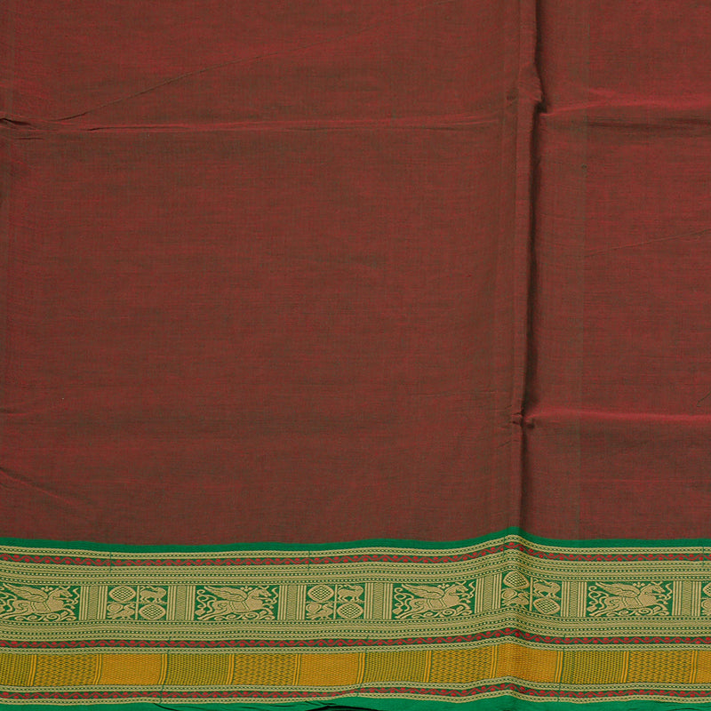 Hayagrivas Handloom Pure Cotton Saree in Vintage-inspired Mandhalir KBE78D4-11