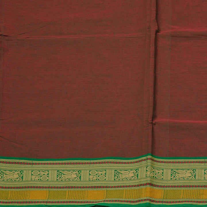 Hayagrivas Handloom Pure Cotton Saree in Vintage-inspired Mandhalir KBE78D4-11