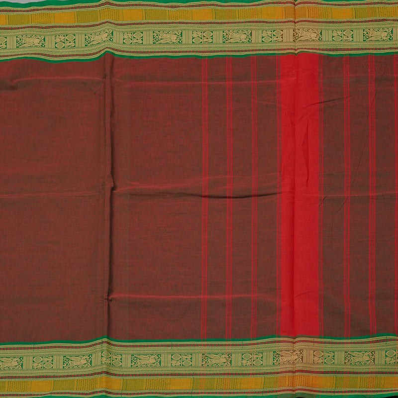 Hayagrivas Handloom Pure Cotton Saree in Vintage-inspired Mandhalir KBE78D4-11