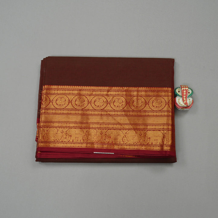 Hayagrivas Handloom Cotton Saree in Stunning Mandhalir KBE78D4-14