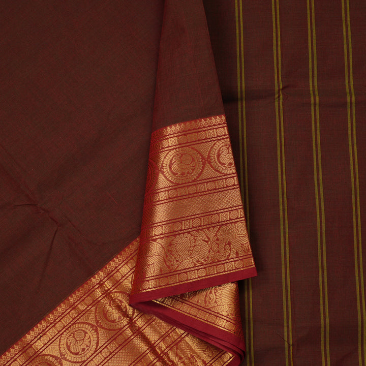 Hayagrivas Handloom Cotton Saree in Stunning Mandhalir KBE78D4-14