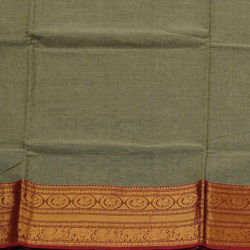 Hayagrivas Handloom Pure Cotton Saree in Tranquil Beige KBE78D4-7