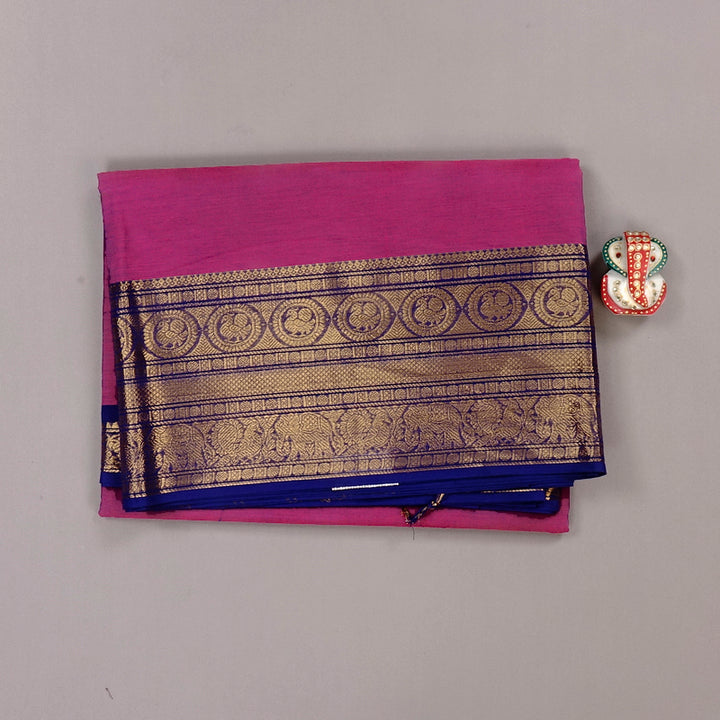 Hayagrivas Handloom Pure Cotton Saree in Mystical Magenta KBE78D4-8