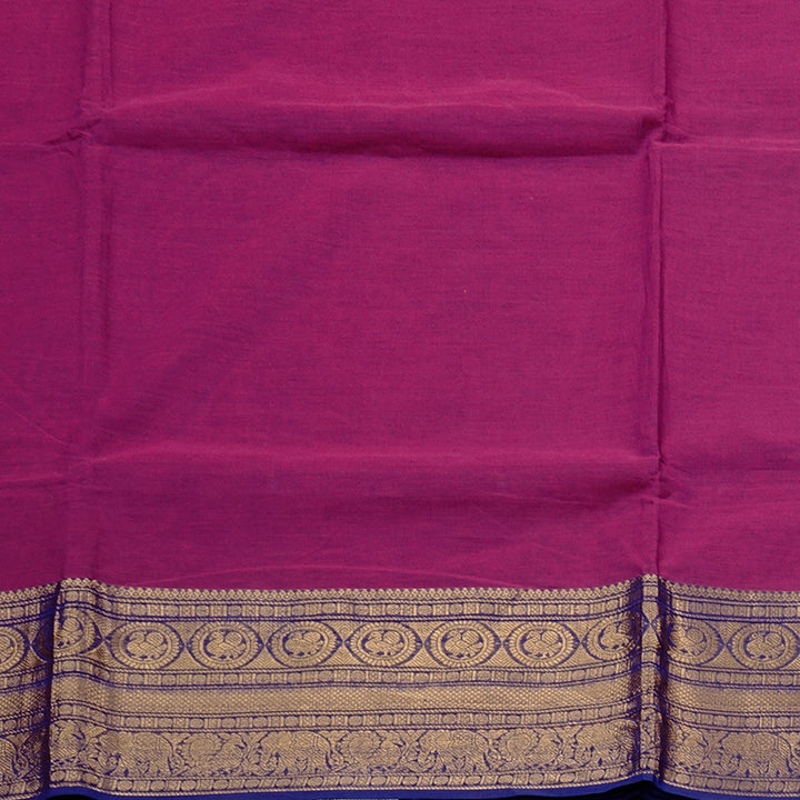 Hayagrivas Handloom Pure Cotton Saree in Mystical Magenta KBE78D4-8