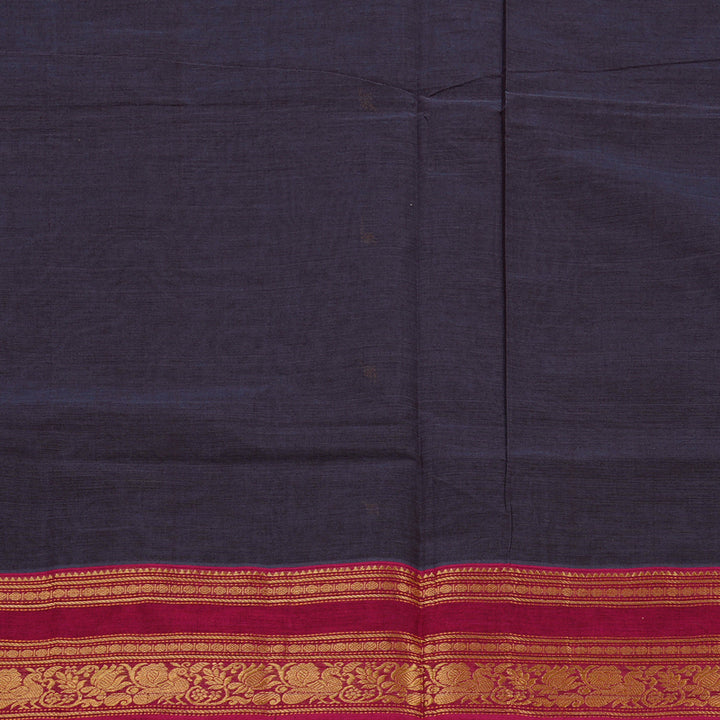 Hayagrivas Handloom Pure Cotton Saree in Vivid Elephant Grey KBE78D5-19