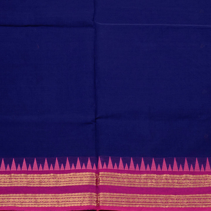 Hayagrivas Handloom Pure Cotton Saree in Dramatic Blue  KBE78D5-21