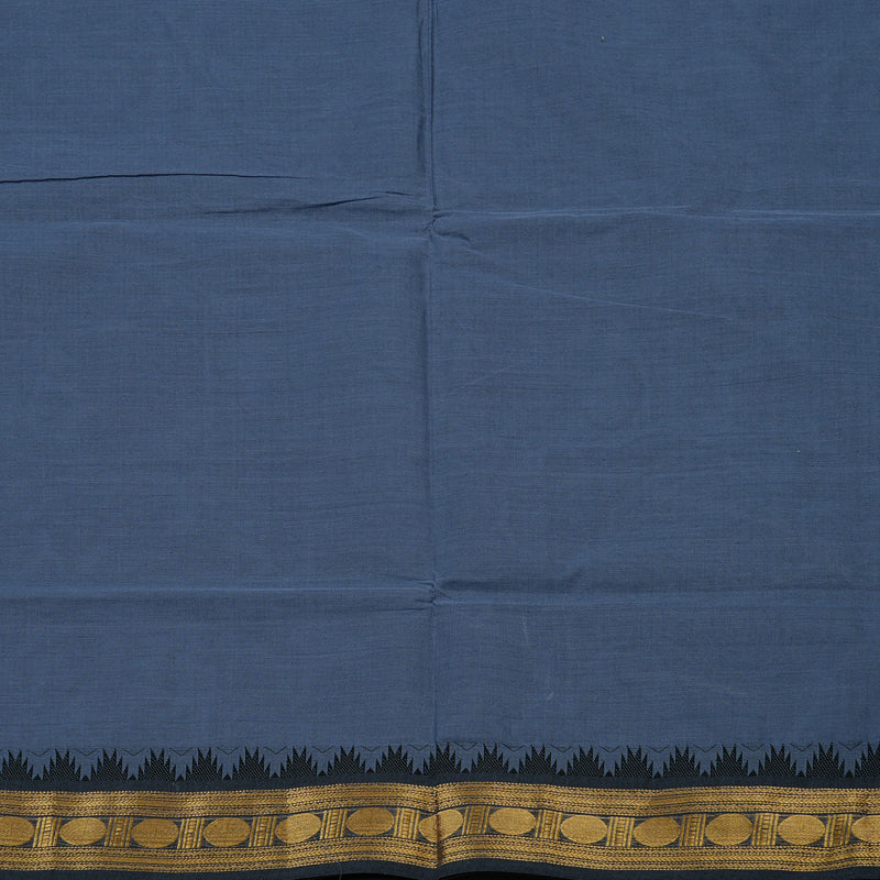 Hayagrivas Handloom Pure Cotton Saree in Graceful Dark Grey KBE78D5-5