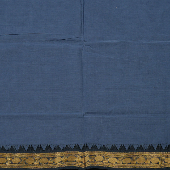 Hayagrivas Handloom Pure Cotton Saree in Graceful Dark Grey KBE78D5-5