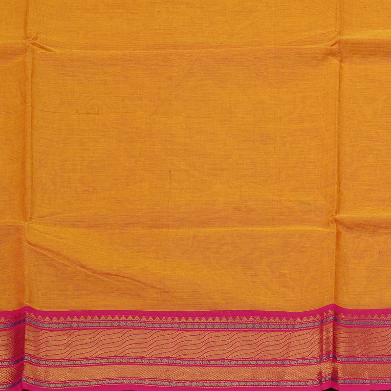 Hayagrivas Handloom Pure Cotton Saree in Striking Honey Mustard KBE78D6-7