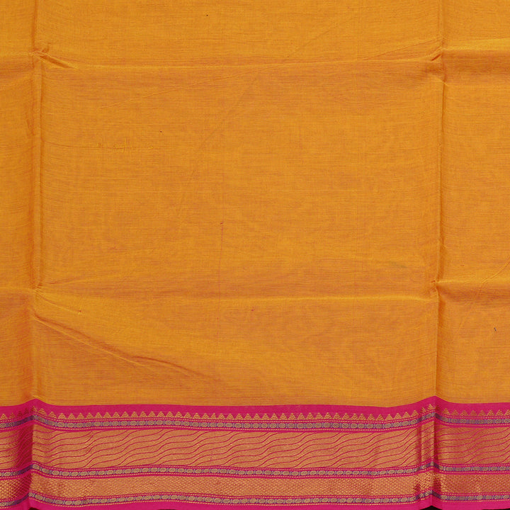 Hayagrivas Handloom Pure Cotton Saree in Striking Honey Mustard KBE78D6-7