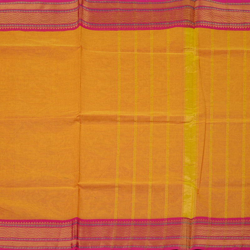 Hayagrivas Handloom Pure Cotton Saree in Striking Honey Mustard KBE78D6-7