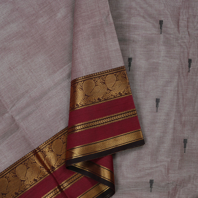 Hayagrivas Handloom Pure Cotton Saree in Classy Onion Pink KBE78D7-15
