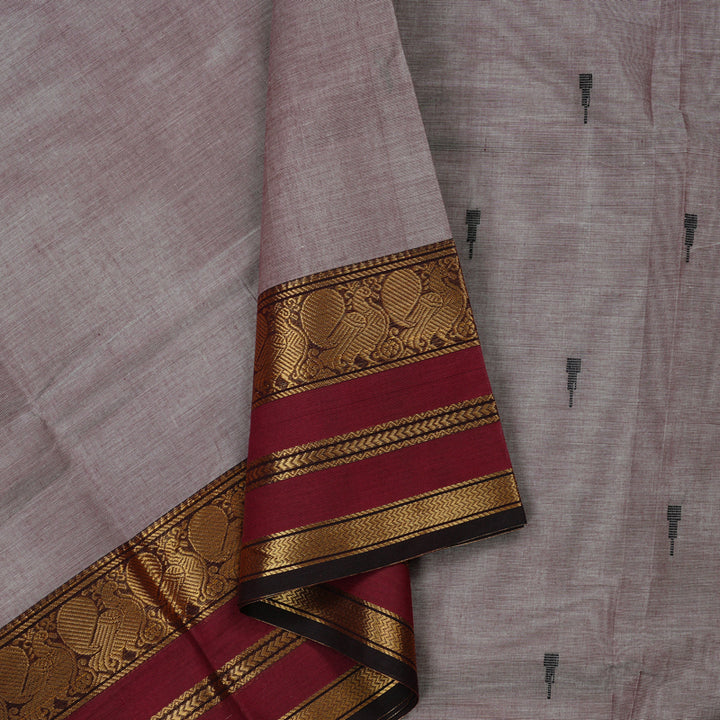 Hayagrivas Handloom Pure Cotton Saree in Classy Onion Pink KBE78D7-15