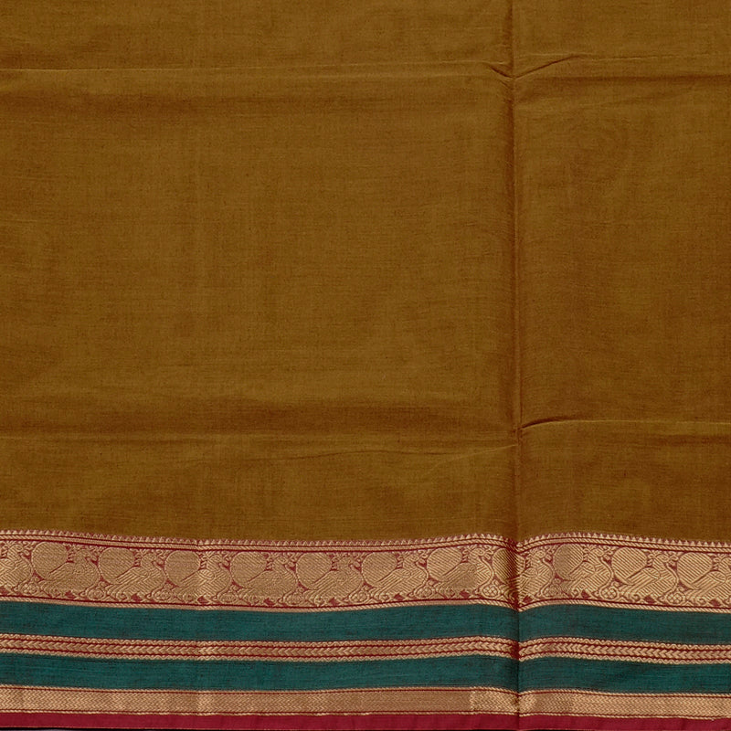 Hayagrivas Handloom Pure Cotton Saree in Beautiful Honey Mustard KBE78D7-2