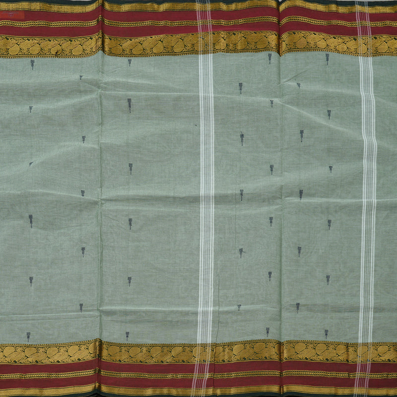 Hayagrivas Handloom Pure Cotton Saree in Lively Sea Green KBE78D7-6