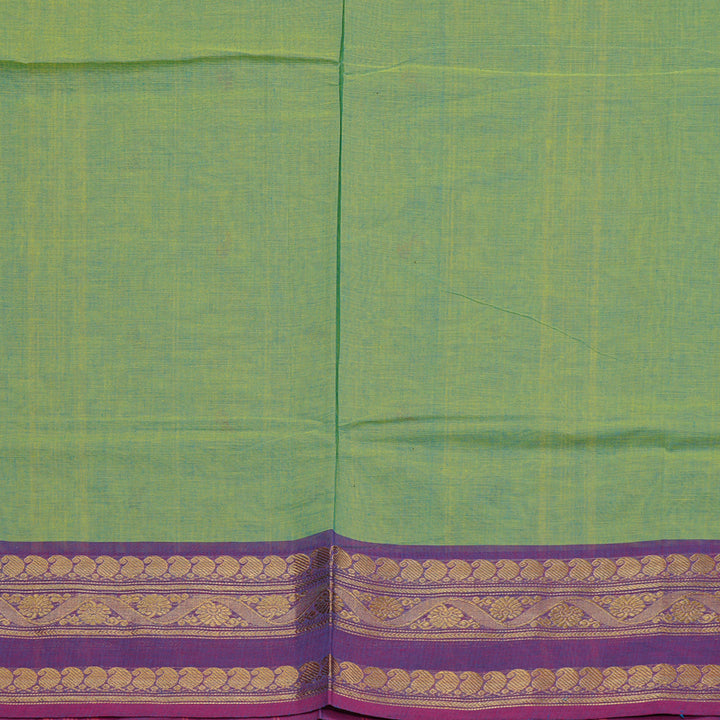 Hayagrivas Handloom Pure Cotton Saree in Eye-catching Sea Green KBE78D7-9