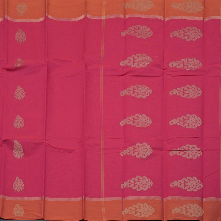 Hayagrivas Handloom Pure Cotton Saree in Gorgeous Pink KBE78D9-10